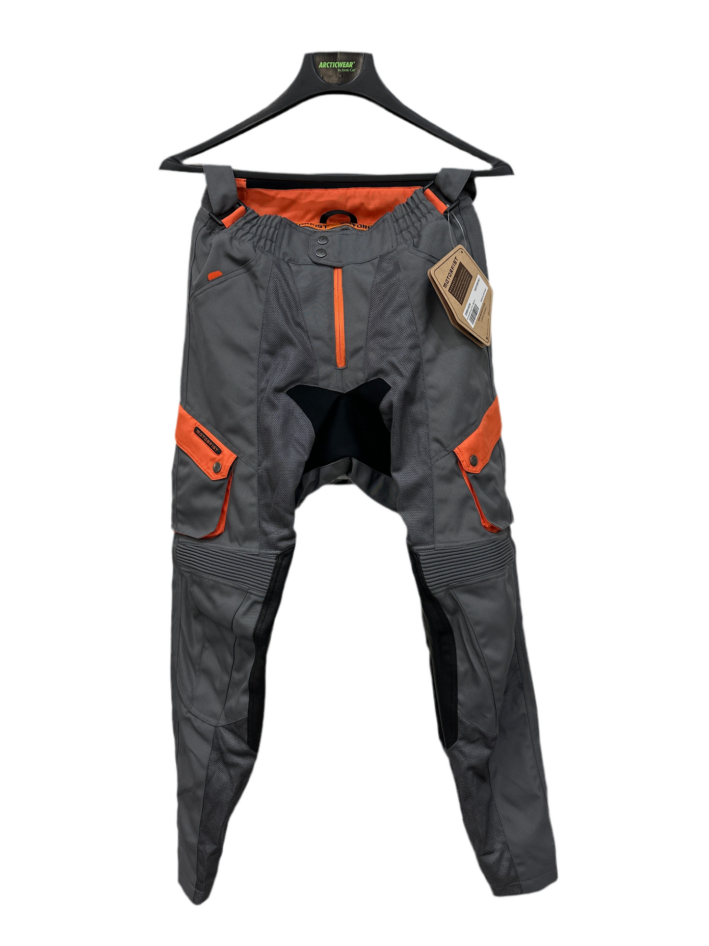 Motorfist Gray/Orange Skyline Pant (mesh & tight ankle)