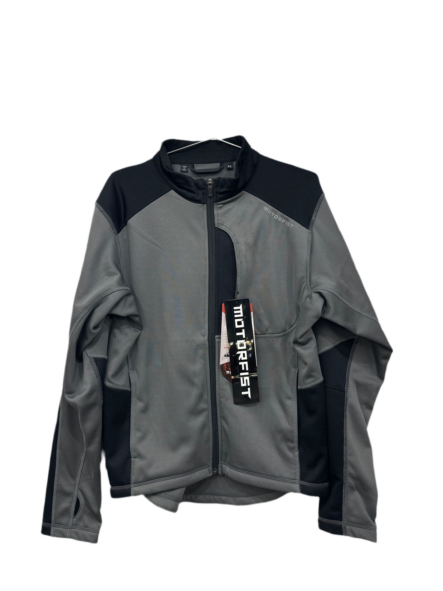 Men’s Motorfist Gray/Black Hydrophobic Fleece Jacket